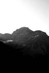 Alps black and white