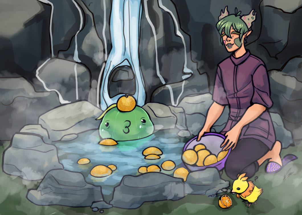 Splatoon Hot Spring HL: Hot spring by GalahSen on DeviantArt