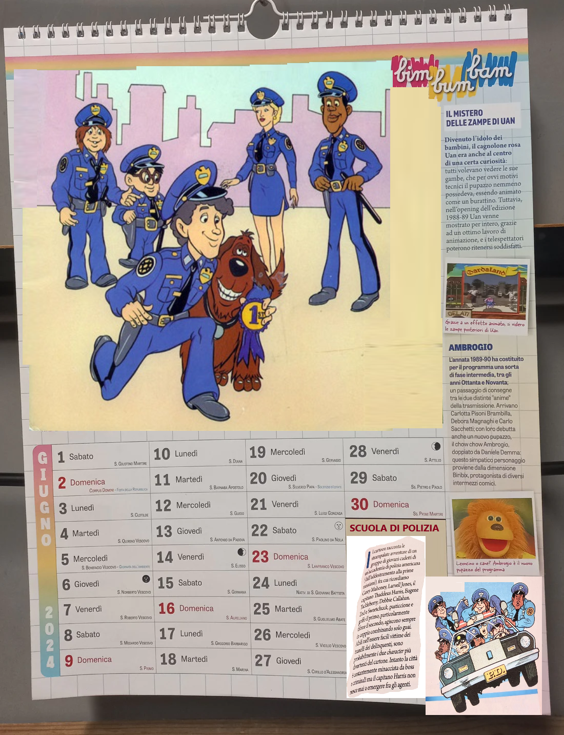 Calendario Bim Bum Bam 2024 da Sprea Comics by EmmanuelDup on
