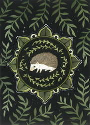 Hedgehog Medallion by JillHoffman
