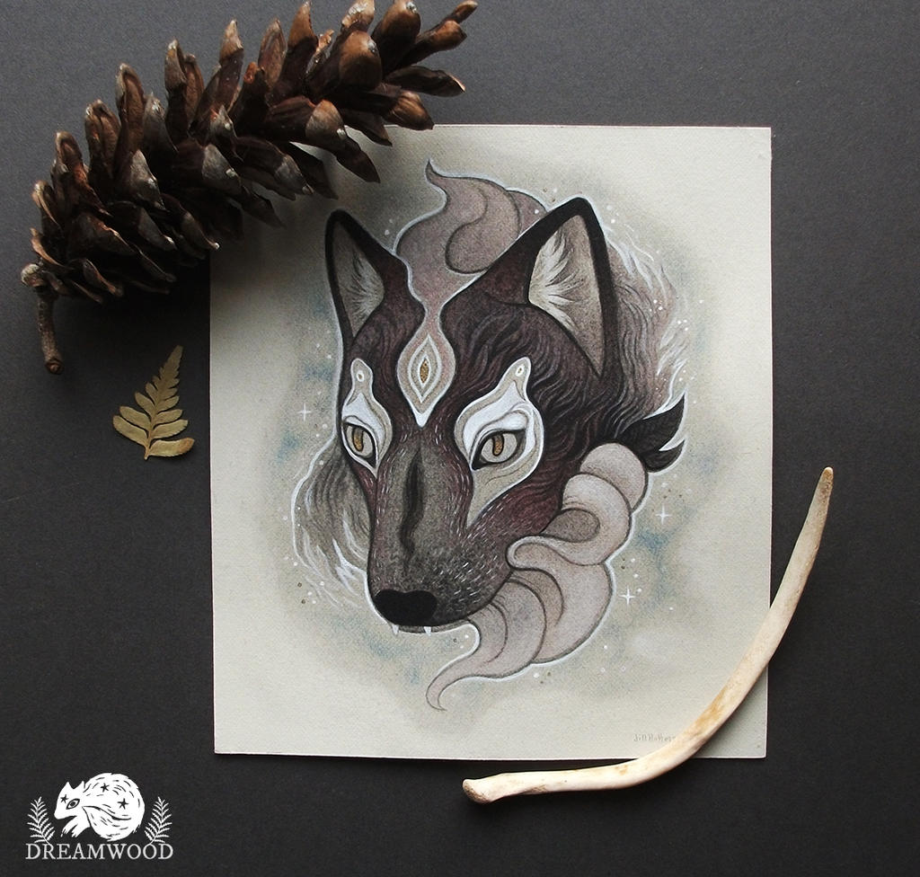 Floating Wolf Guardian by JillHoffman on DeviantArt