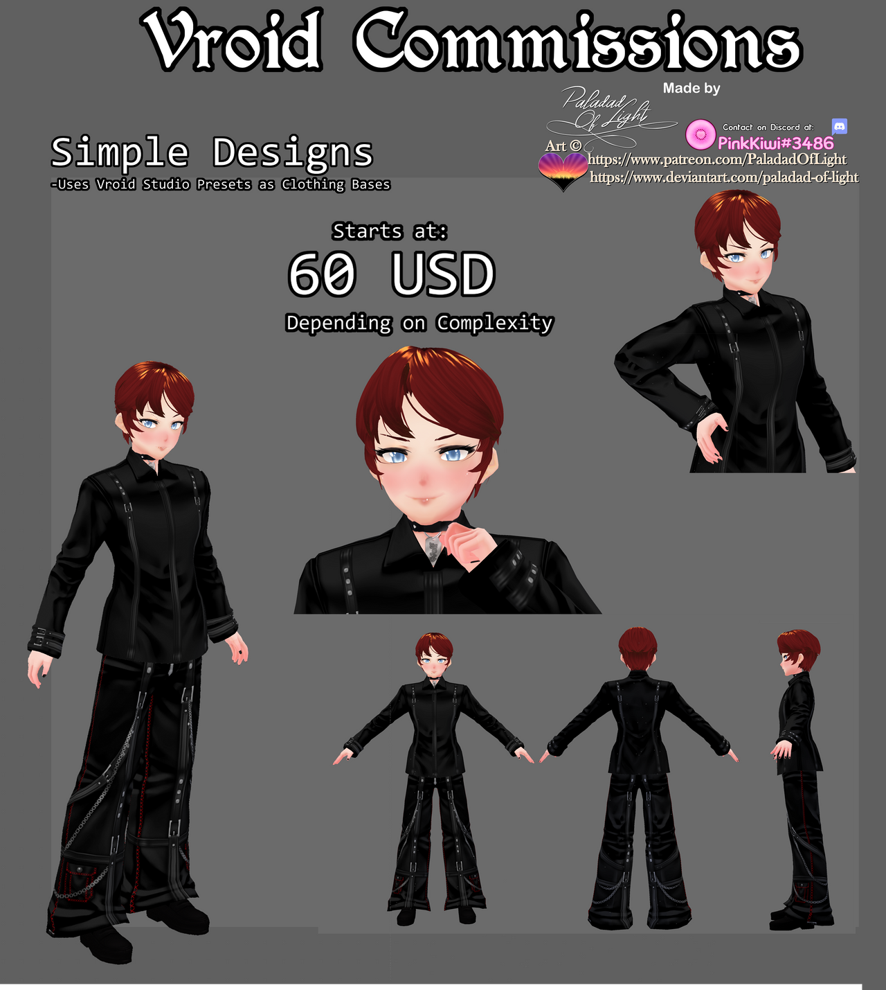 Vroid Studio Character Example Vroid Custom Character Comission Example by PalaDad-of-Light on DeviantArt