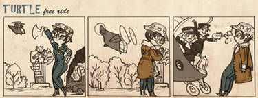 Turtle comic - Free ride