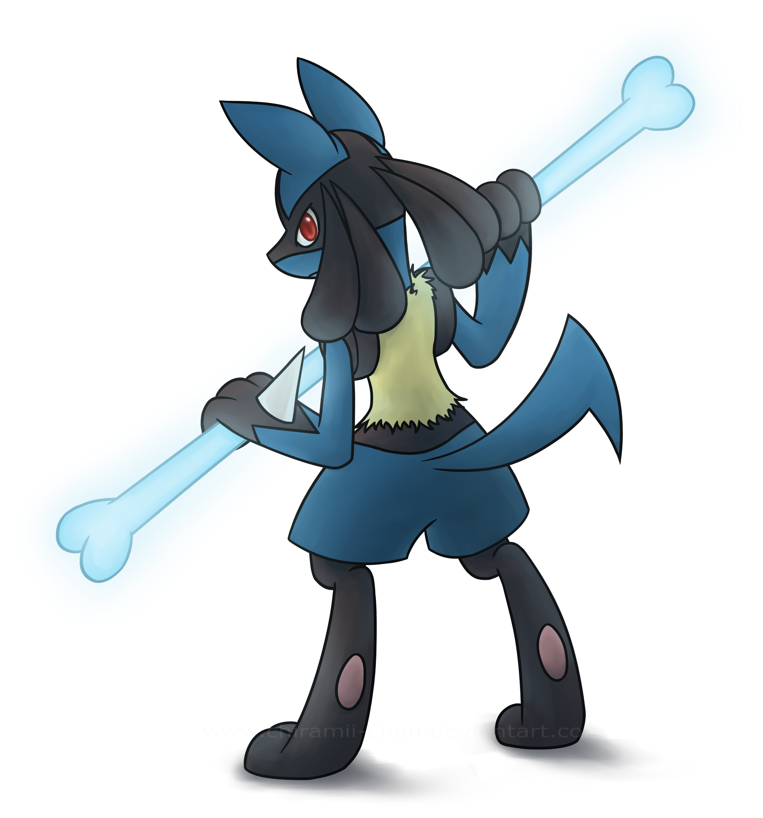 Lucario redrawn