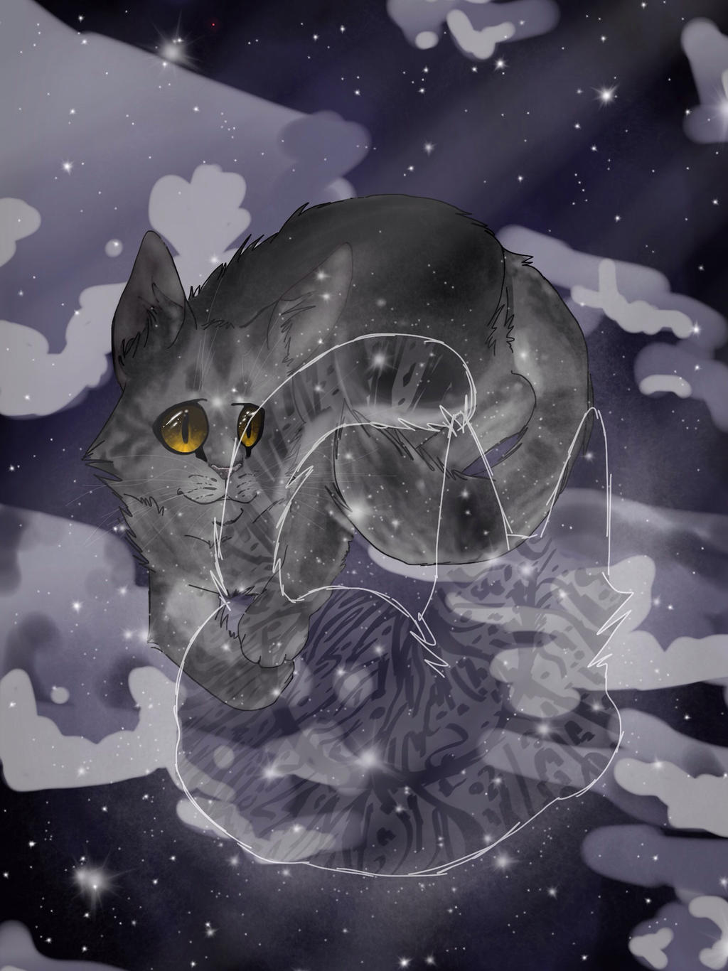 Buff Sliverstream Graystripe and Silverstream - Warrior Cats by Snoffiti on DeviantArt