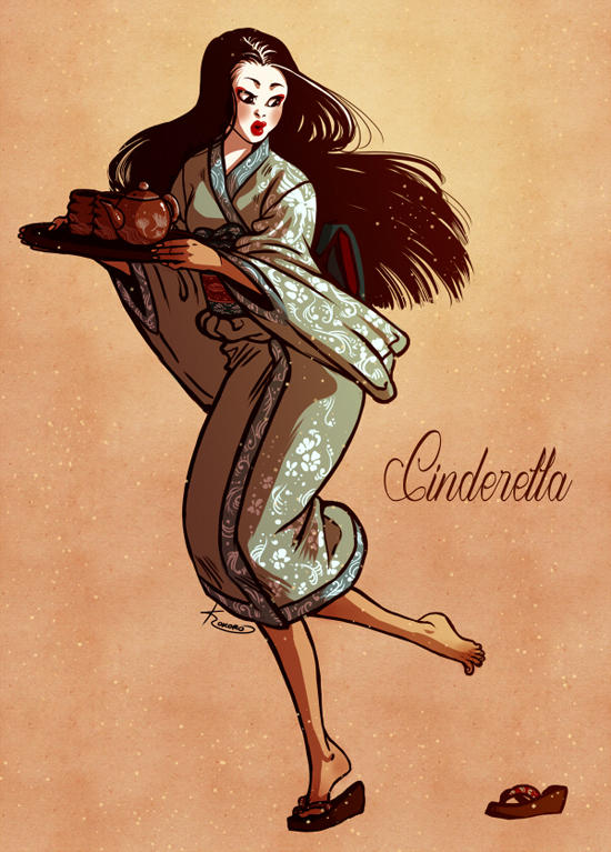 Cinderella racebent by CristinaKokoro