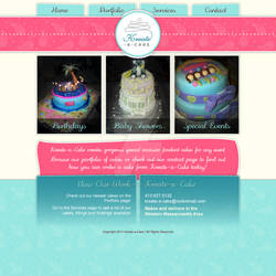 Kreate-A-Cake Website Design