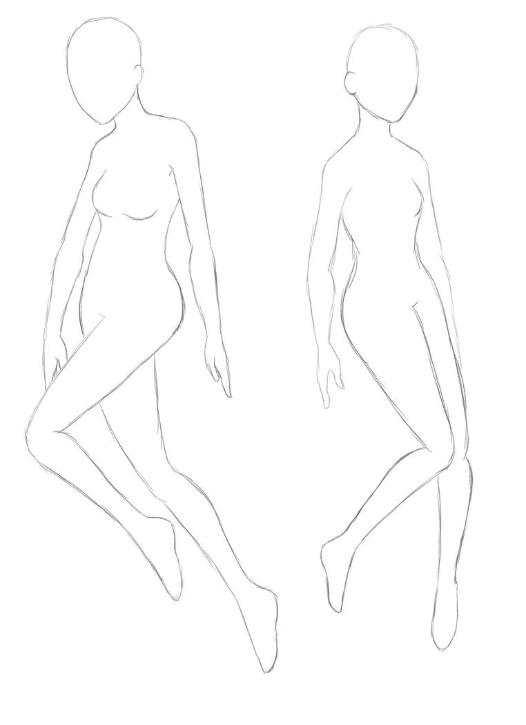 Floating Woman Base female duo float base by Kira-Ani-McGrath on DeviantArt