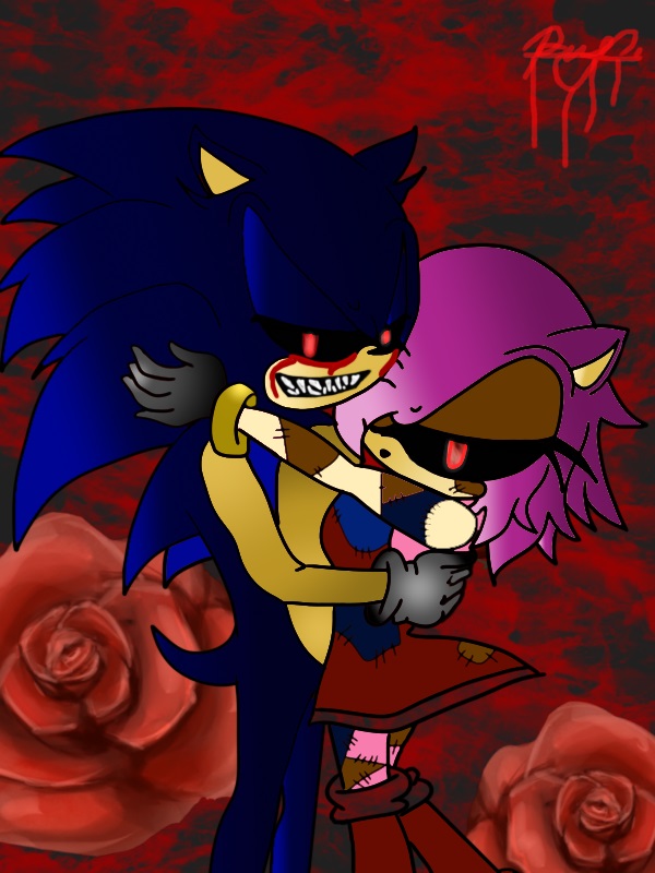 Sonic.exe and Amy Rose by Pedrogamerds3456 on DeviantArt