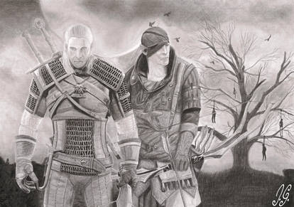 The Witcher pencil drawing