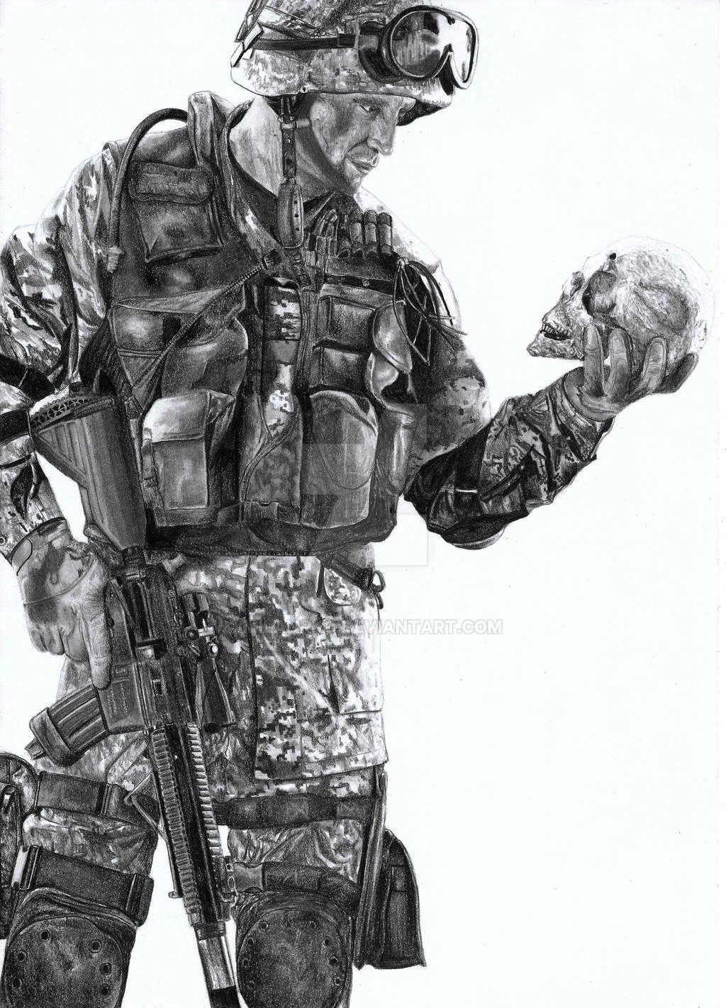 Soldier pencil drawing by MilanRKO on DeviantArt