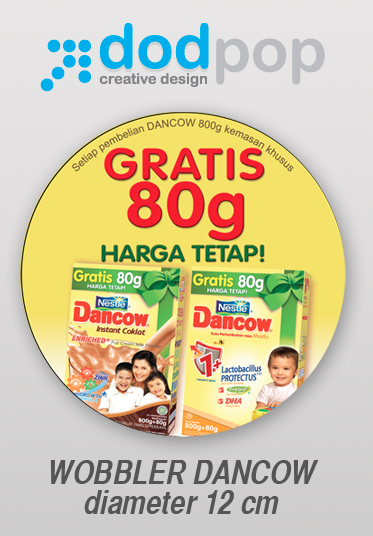 wobbler dancow gratis 80g