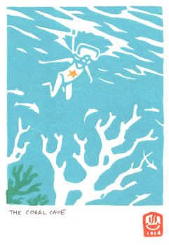 Underwater - Handmade print