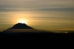 Sunrise Behind Rainier by jeruley