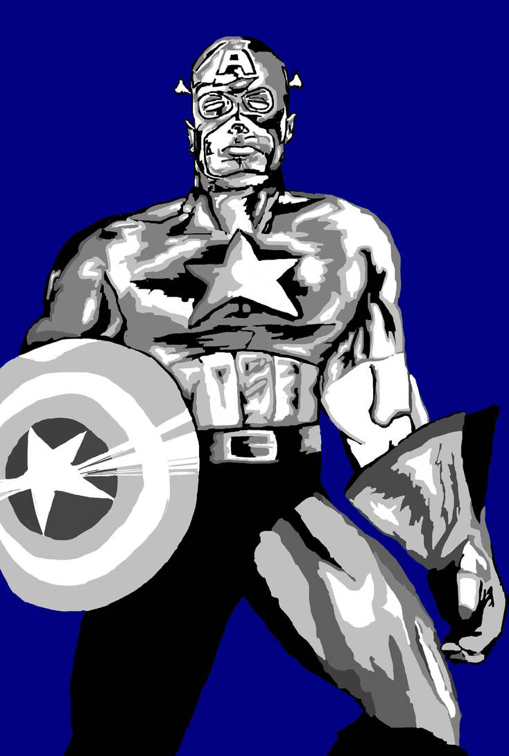 Captain America Using Computer Computer Captain America by Bishopsloth on DeviantArt