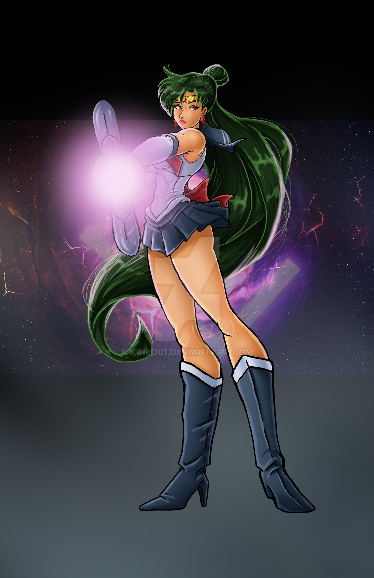 Sailor Pluto Deadly Scream by Kineo01 on DeviantArt