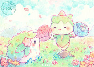 Shaymin and Roselia