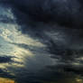 cloud sky summer storm background stock