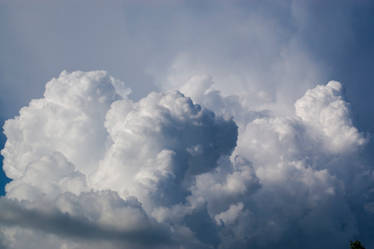 big cloud before storm light and dark sky stock