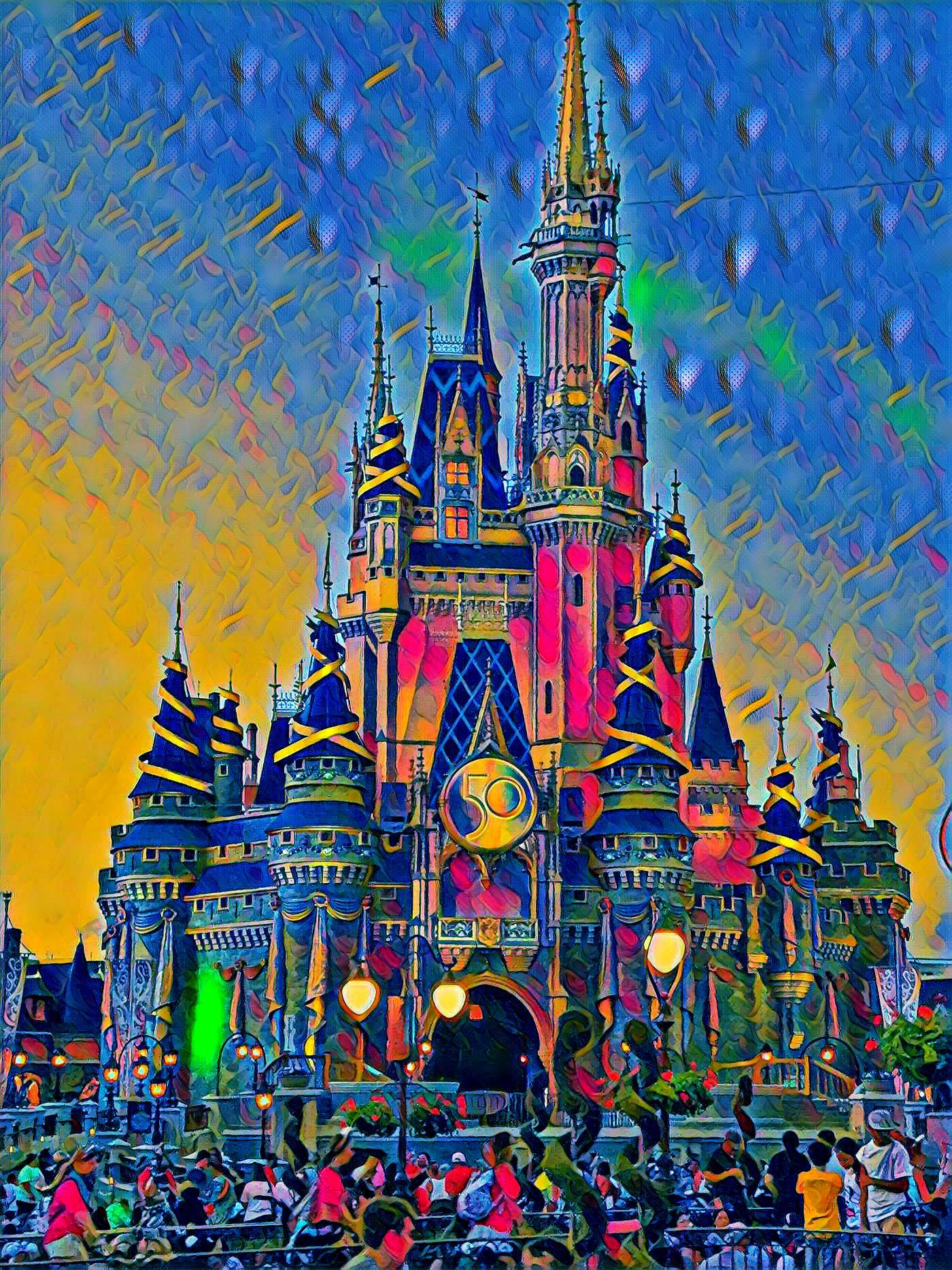 Disney 50th anniversary castle by Joeschmo200601 on DeviantArt