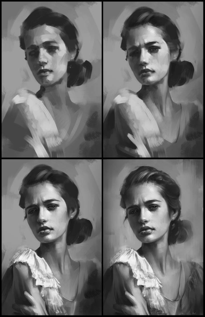 Portrait Practice 9 Process by AaronGriffinArt on DeviantArt
