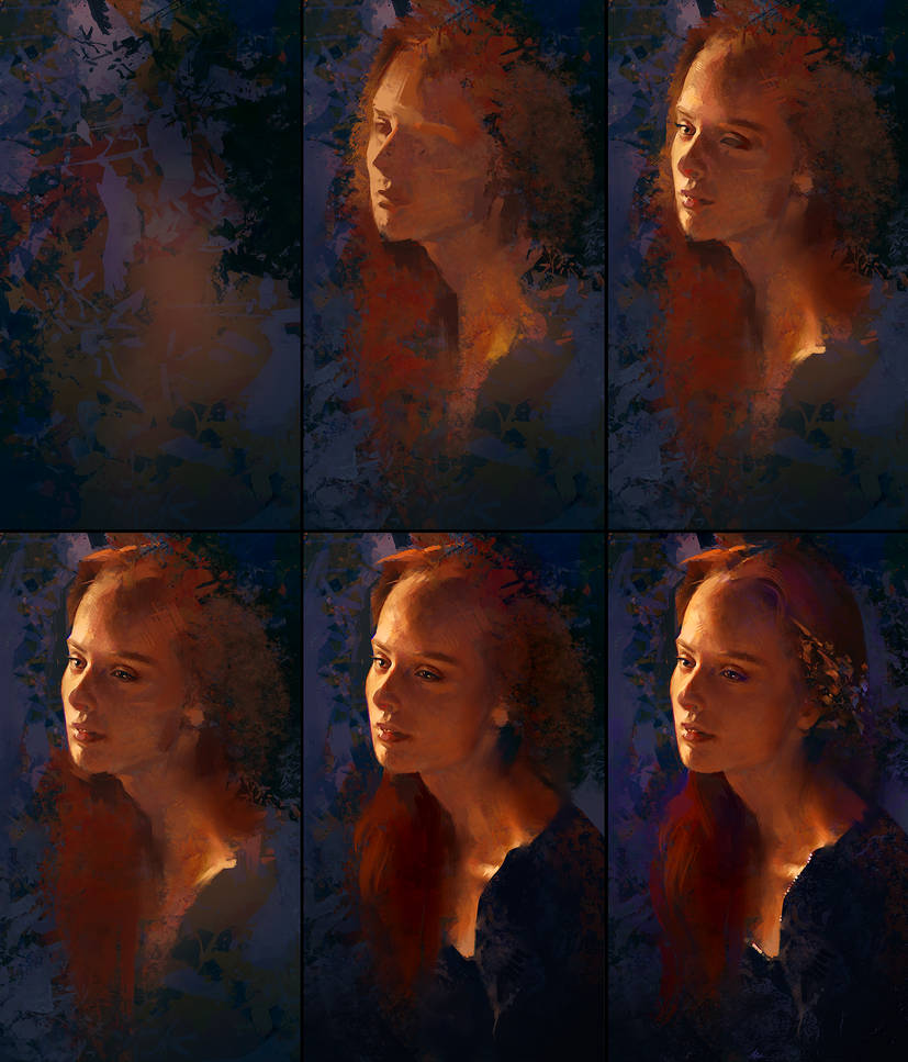 Process Update Portrait Evening Portrait Process by AaronGriffinArt on DeviantArt