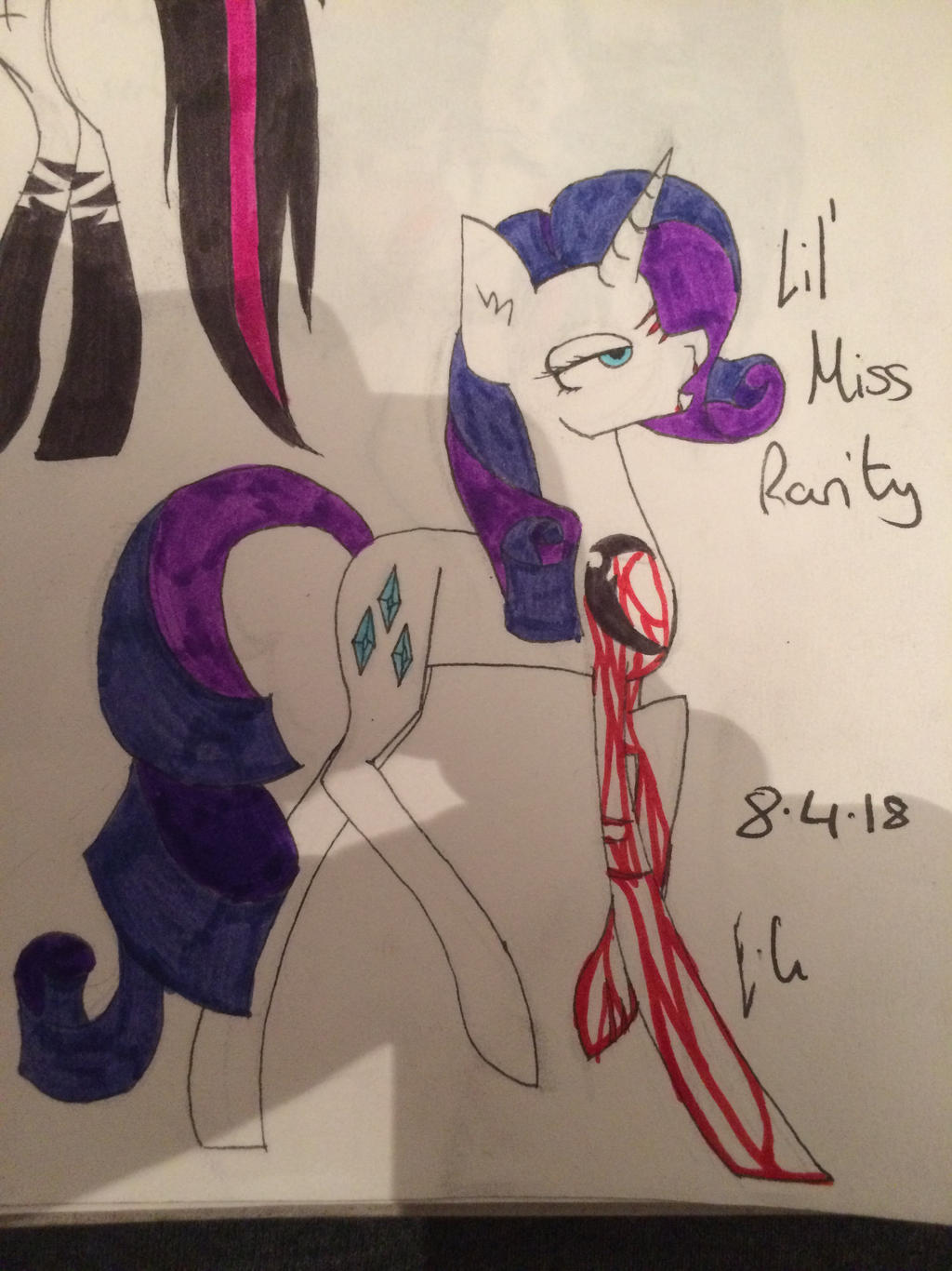 Miss Rafit Lil Miss Rarity by Edwardart1237 on DeviantArt