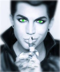 Adam lambert green eyes