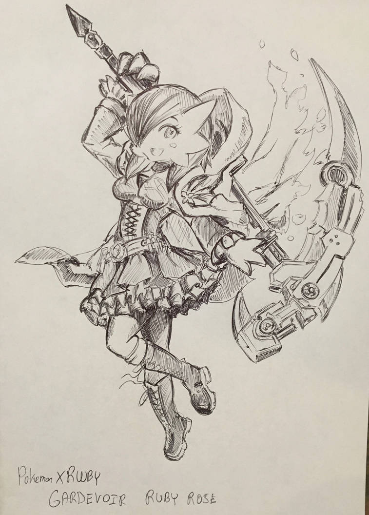 Pokemon X RWBY Ruby Rose Gardevoir by pikapika212 on DeviantArt