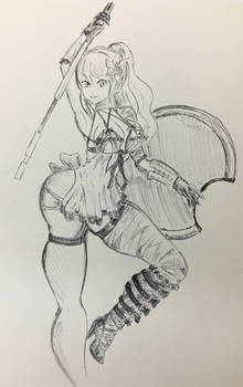 Nier - Pyrrha Nikos Dressed As Kaine