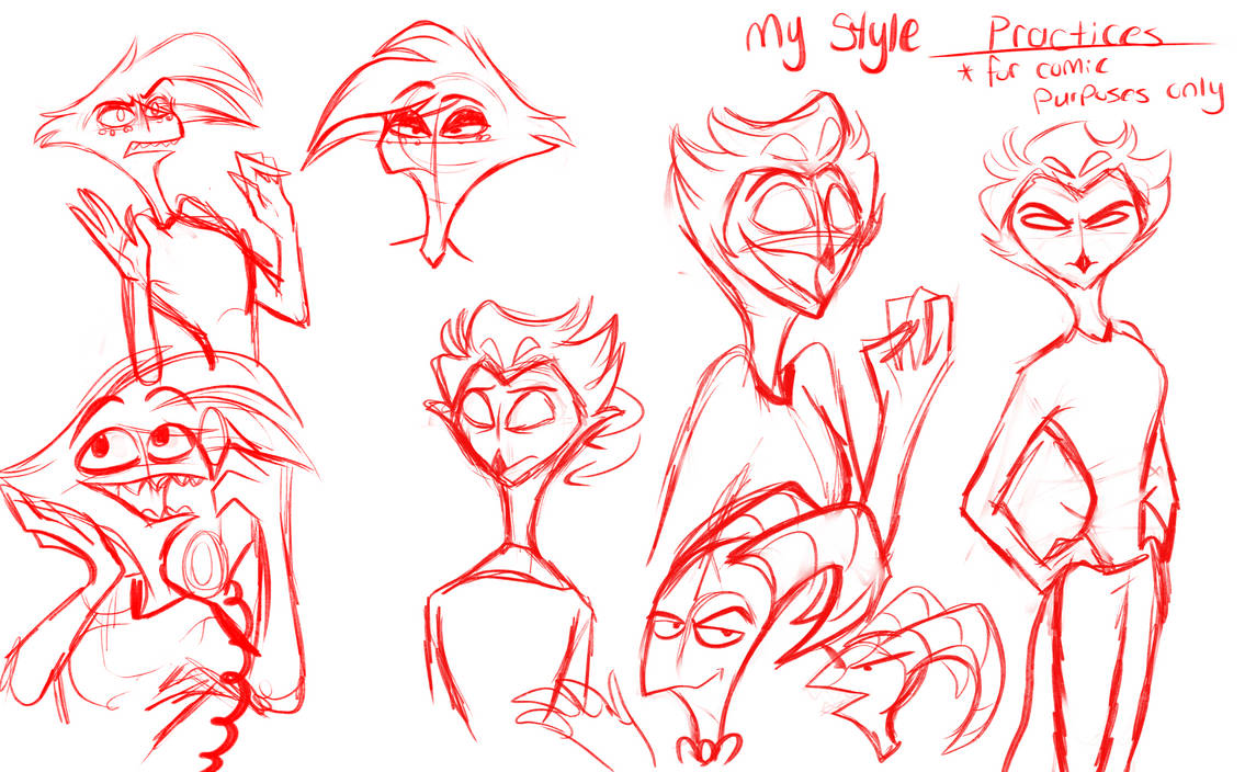 Stolas Angel AngelDust and Stolas Sketches by ArtRemaker4000 on DeviantArt