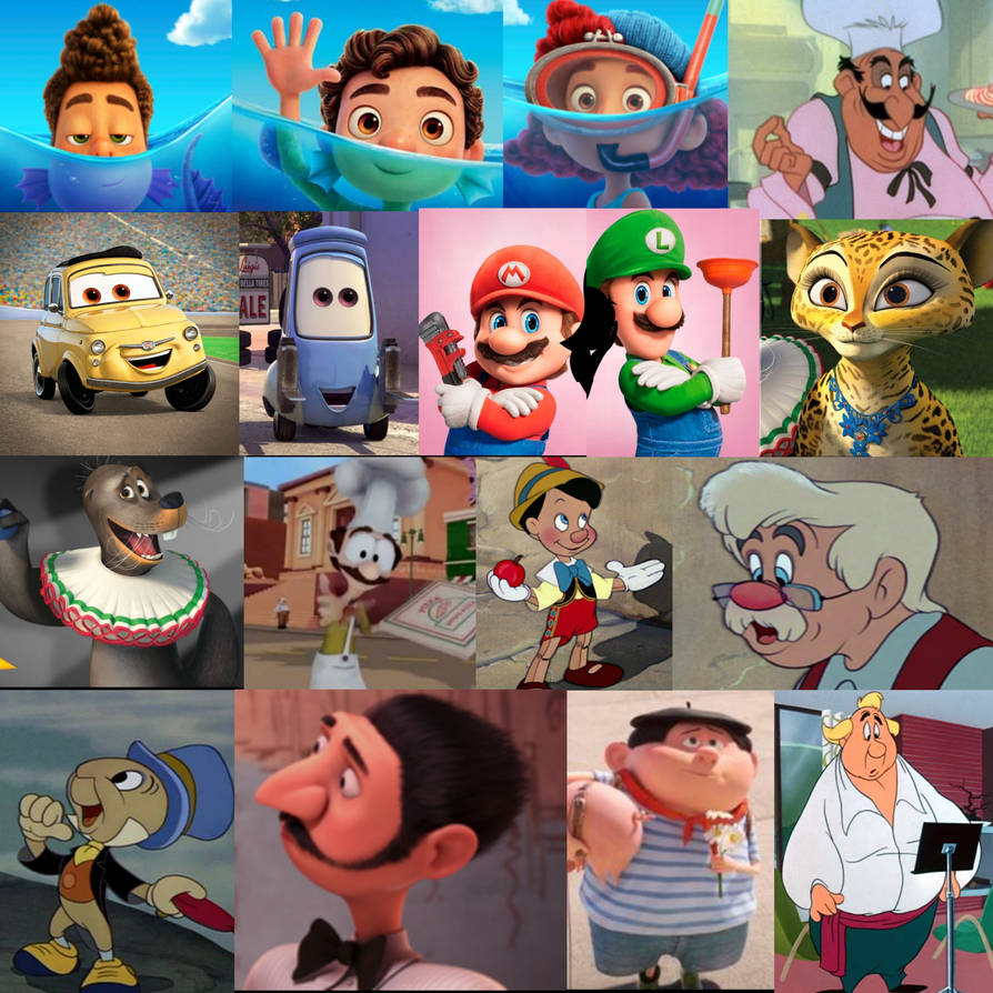 Cartoon Italian Characters by guirickeddy on DeviantArt