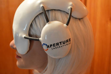 Glados Helmet Side view