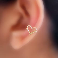 heart ear cuff