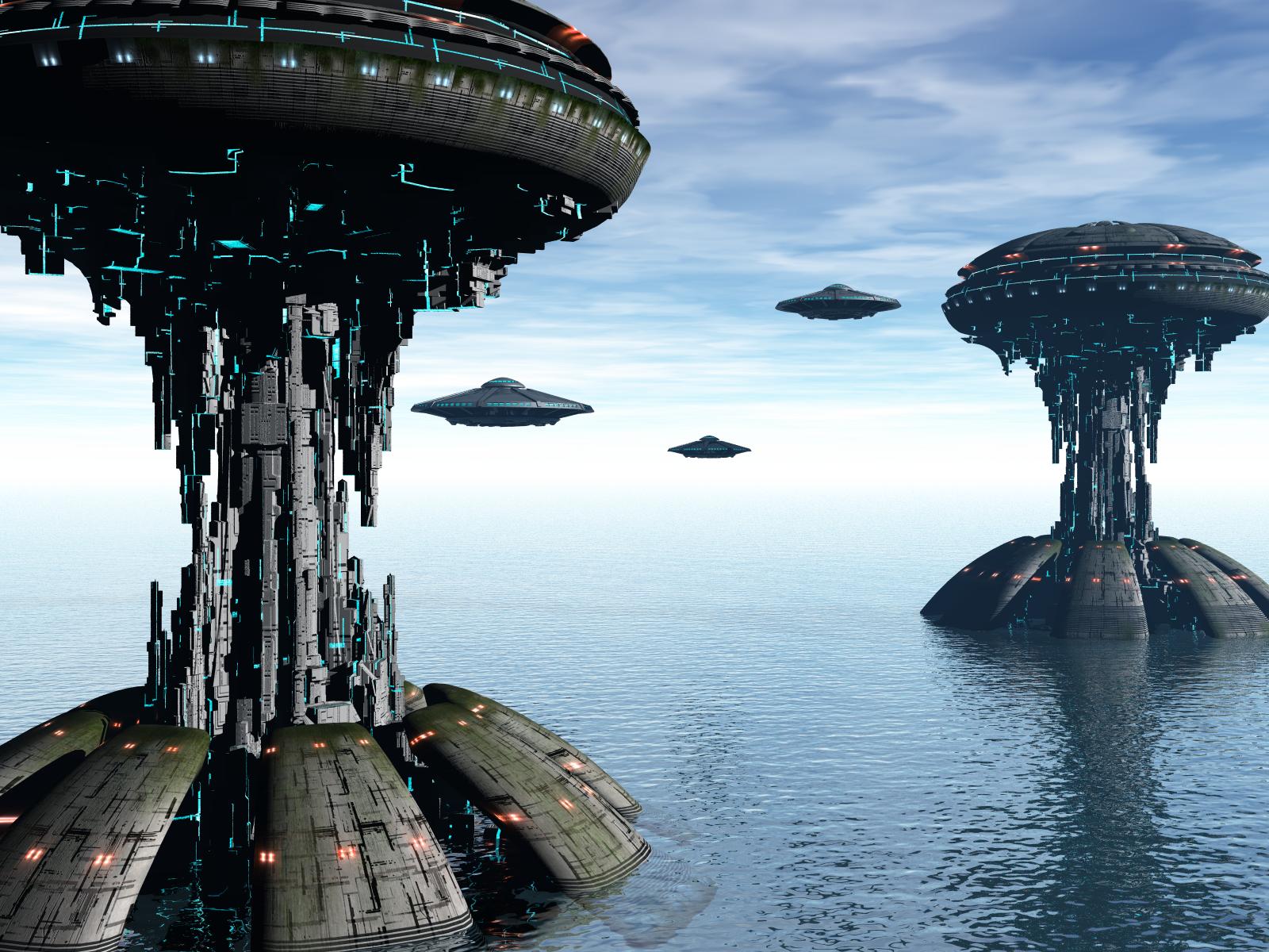 Включи станция нло. Корабль пришельцев. Инопланетный город. Огромный инопланетный корабль. Космические корабли инопланетян.