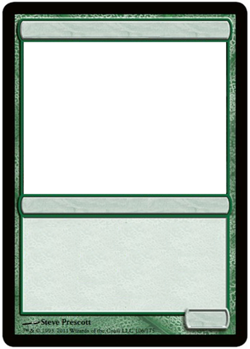 MTG Blank green card. by GrowlyDave on DeviantArt MTG Blank green card. by GrowlyDave on DeviantArt