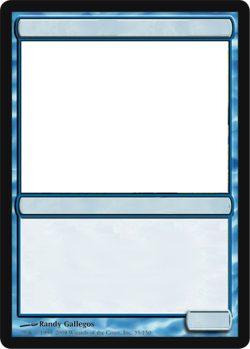 MTG Blank blue card. by GrowlyDave on DeviantArt MTG Blank blue card. by GrowlyDave on DeviantArt
