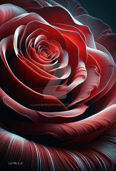 Candy Stripe Red Rose _2553