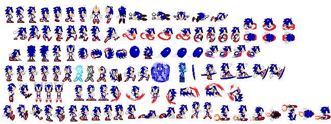 Sonic Custom Sprites by nikitaosx1016 on DeviantArt