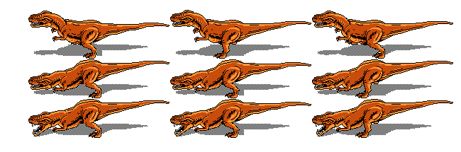 Tyrannosaurus Rex Game Sprites - Game Sprites
