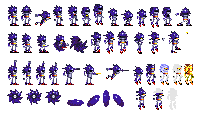 Mecha Sonic 8Bits Sprite Sheet by BowchersPrincipal on DeviantArt