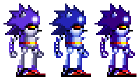 Pixilart - mecha sonic sprite sheet by Tuxedoedabyss03