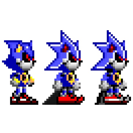 Modern Metal Metal Sonic Sprites (WIP) by SillsDeviant on DeviantArt