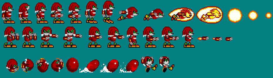 Knuckles The Echidna Knuckles' Chaotix Sonic CD Metal Sonic Sprite