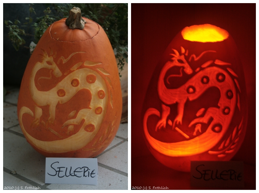 Halloween Wyrm Lantern