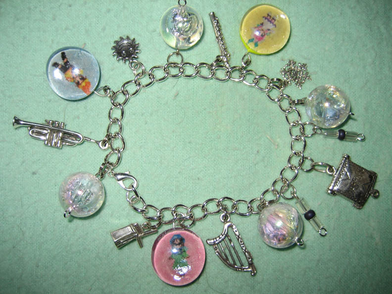 Tiny Snow Fairy Charm Bracelet