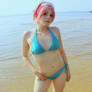 Sakura Haruno Beach Cosplay