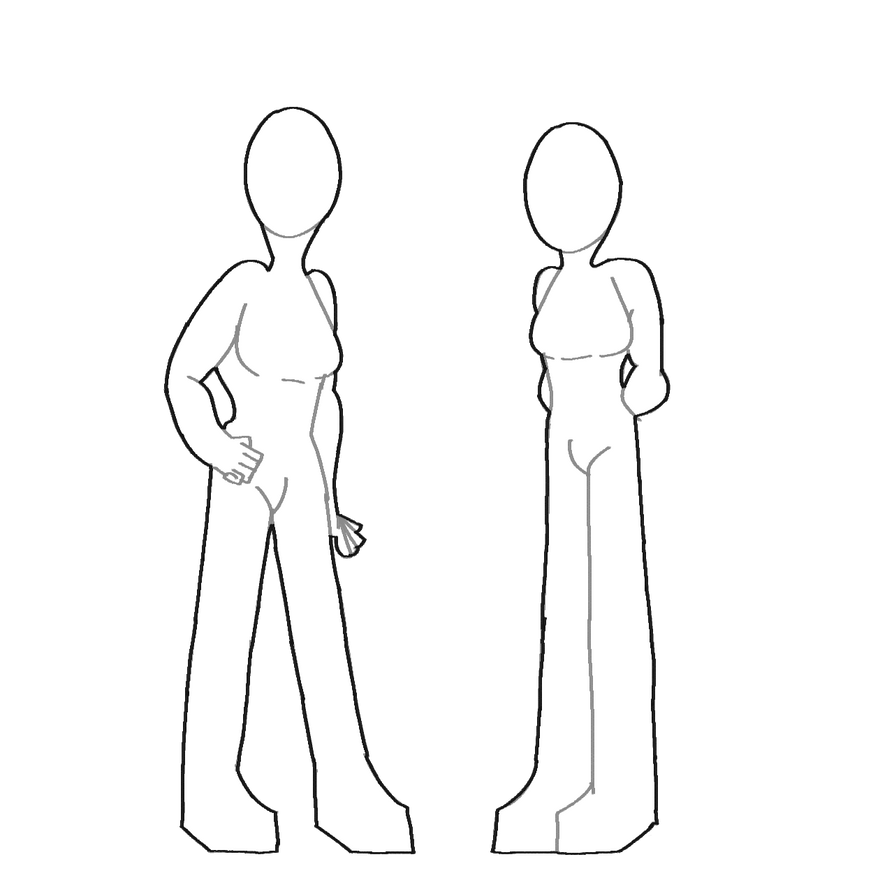 Base No Color Base (With Color) by v4n1tyy on DeviantArt