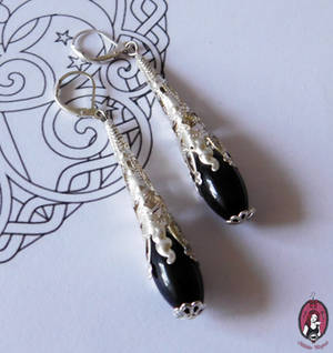 Elegant victorian goth earrings