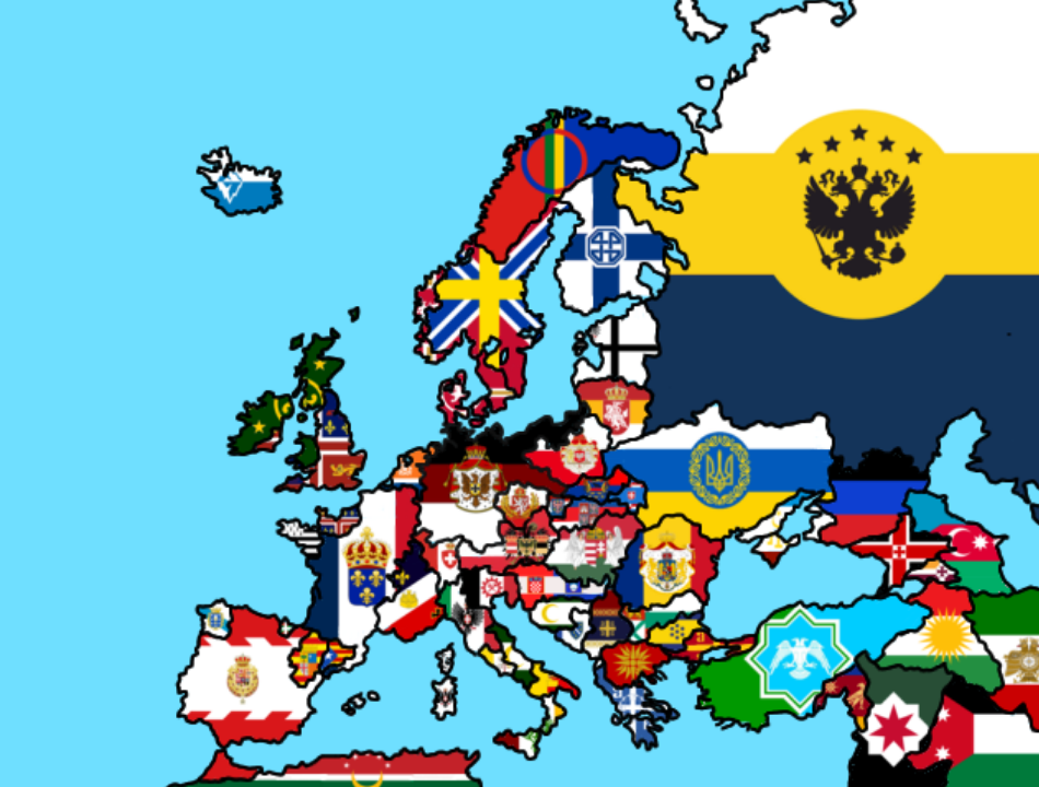 Alternate Rome Flag Deviantart Alternate Flag Map Of Europe by EgyptianCreator132 on DeviantArt